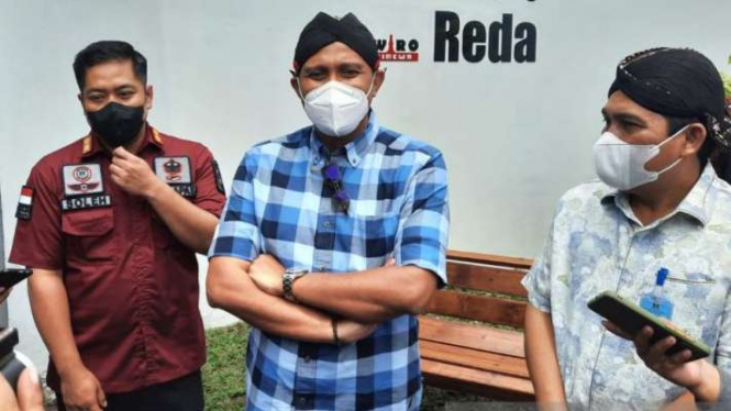 Wakil Menteri Hukum dan Hak Asasi Manusia Edward Omar Sharif Hiariej di Lapas Kelas II A Wirogunan, Kota Yogyakarta, Jumat, 18 Februari 2022.