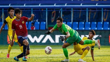 Timnas Laos U-23 berhadapan dengan Malaysia di Piala AFF U-23 2022