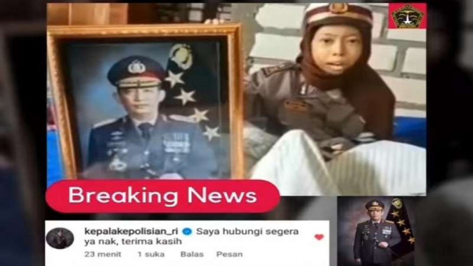 Janji Kapolri temui bocah yang viral