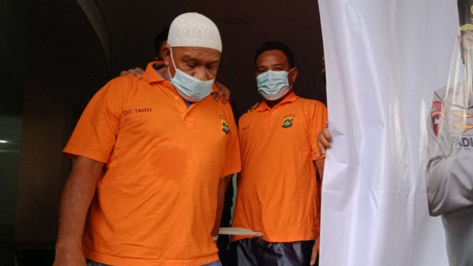 Tersangka pengeroyok Ketua DPP KNPI Haris Pertama.