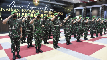VIVA Militer: KSAD Jenderal Dudung pimpin Laporan Korps Kenaikan Pangkat 54 Pati