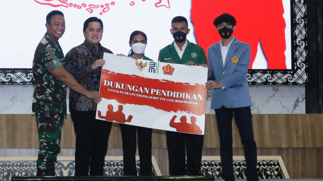 Kementerian BUMN berikan dukungan dana pendidikan untuk TNI.