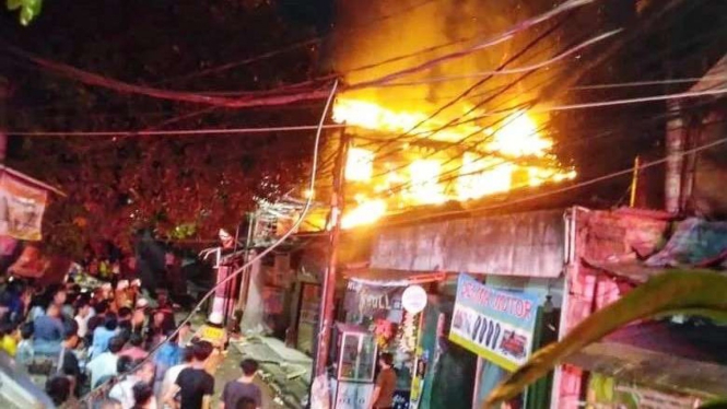 Kebakaran di Kebayoran Lama, Jaksel.