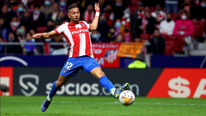 Pemain Atletico Madrid, Renan Lodi. 