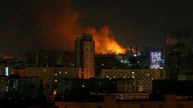 Ledakan di dekat Ibu kota Ukraina, Kiev, Minggu dini hari