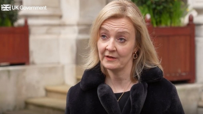 Menteri Luar Negeri (Menlu) Inggris Liz Truss