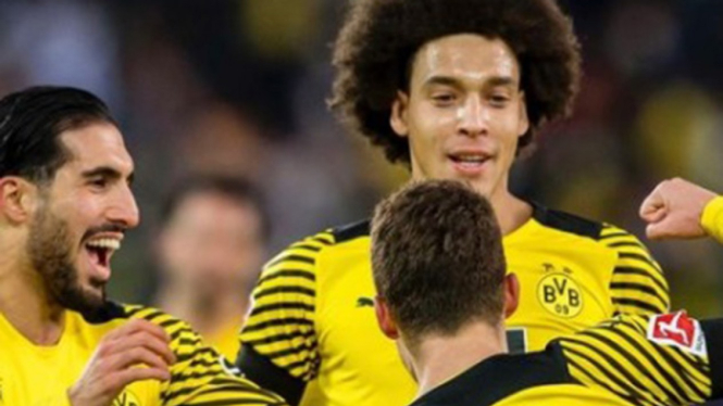 Selebrasi pemain Borussia Dortmund