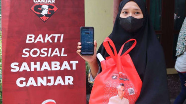 Aksi relawan Sahabat Ganjar di Jawa Tengah.