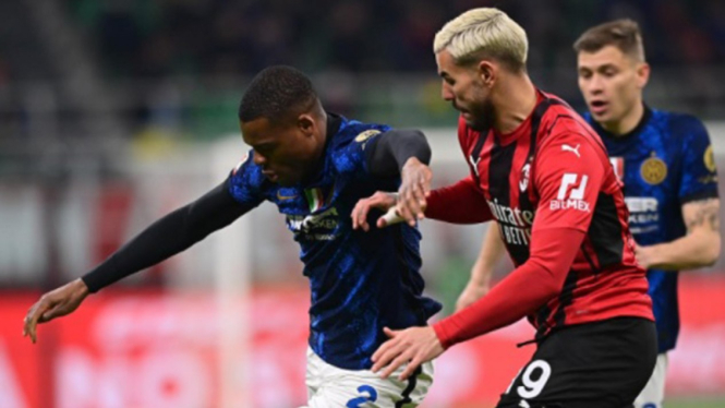Semifinal leg pertama Coppa Italia, AC Milan vs Inter Milan