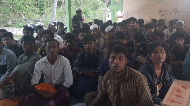 Pengungsi Rohingya di Aceh.