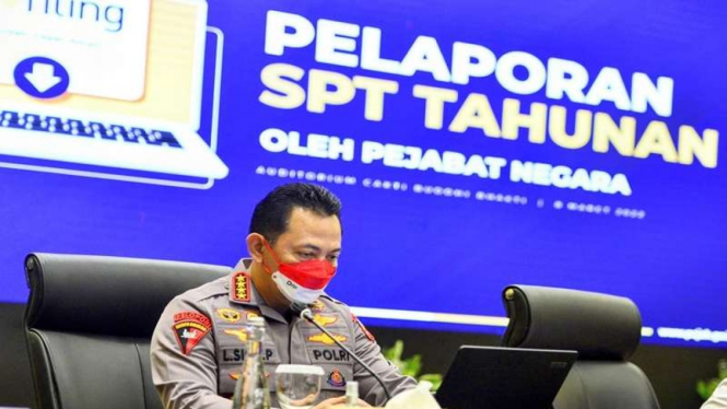 Kapolri melaporkan SPT pajak tahunan