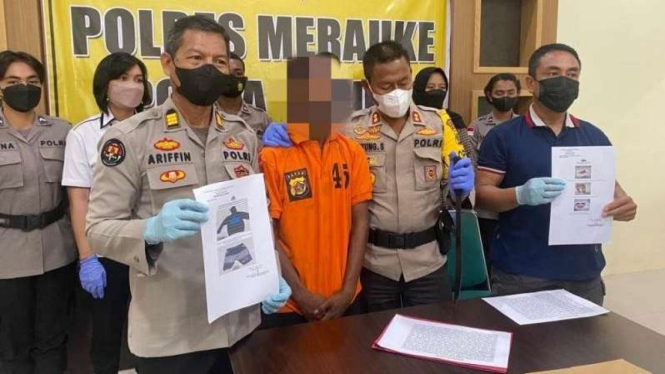 Polres Merauke menangkap pelajar TFP yang perkosa ibu rumah tangga.