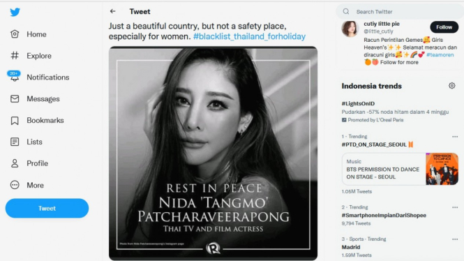 Tagar #Blacklist_Thailand_Forholiday menggema di jejaring media sosial