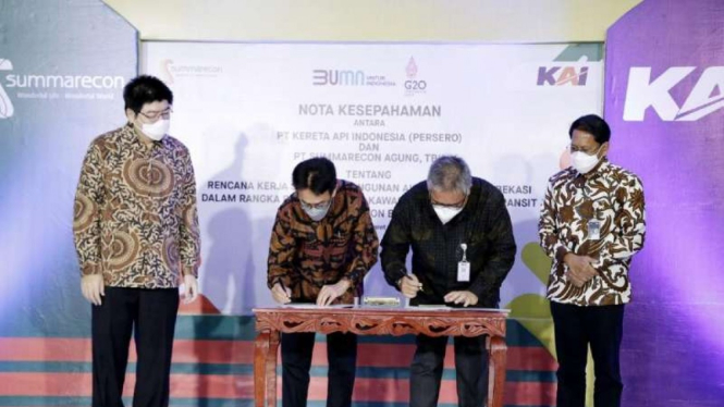 Kerja sama Summarecon dengan PT KAI.