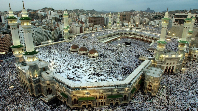 Kabah di Kota Mekah, Arab Saudi.