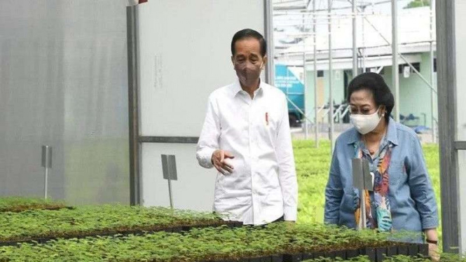 Presien Jokowi bersama Ketua Dewan Pengarah BRIN Megawati Soekarnoputri