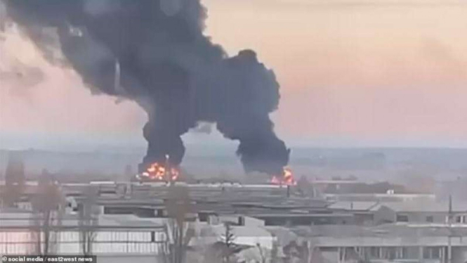VIVA Militer: Ledakan terjadi di Ivano-Frankivsk usai serangan pasukan Rusia