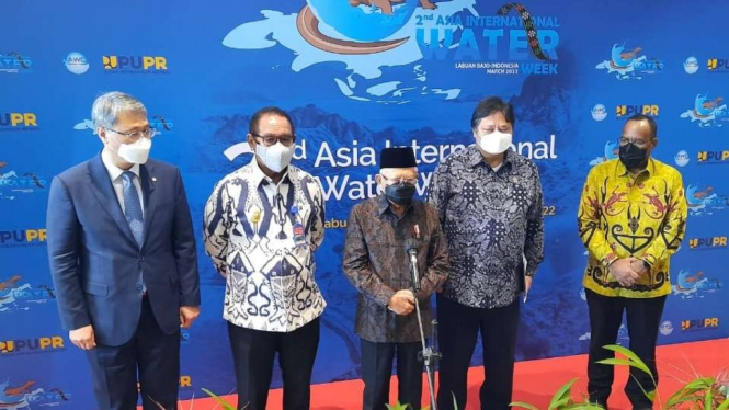 Wapres Ma'ruf Amin di Asia International Water Week ke-2 di Labuan Bajo, NTT.