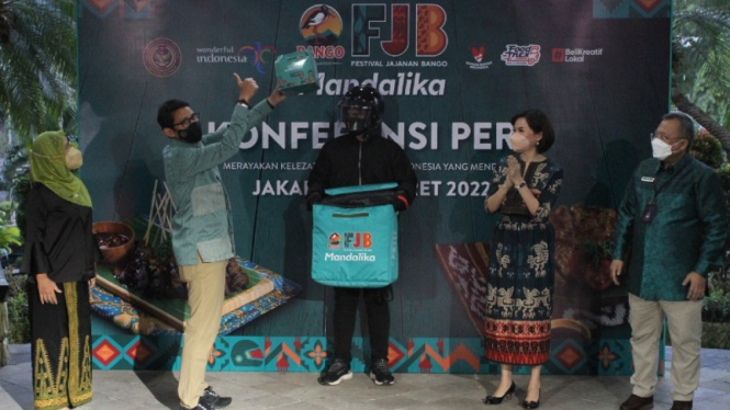 Pelepasan rombongan motor Festival Jajanan Bango 2022 Mandalika 