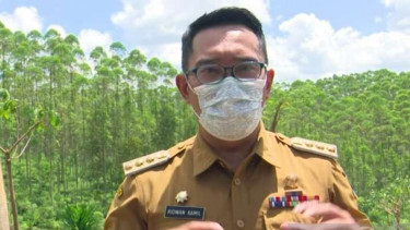 Tangkapan layar - Gubernur Jawa Barat Ridwan Kamil di kawasan titik nol IKN Nusantara, Kalimantan Timur, Senin, 14 Maret 2022.