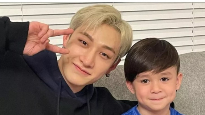 Bang Chan stray Kids dan anaknya