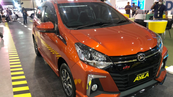 Daihatsu New Ayla di Jakarta Auto Week 2022.