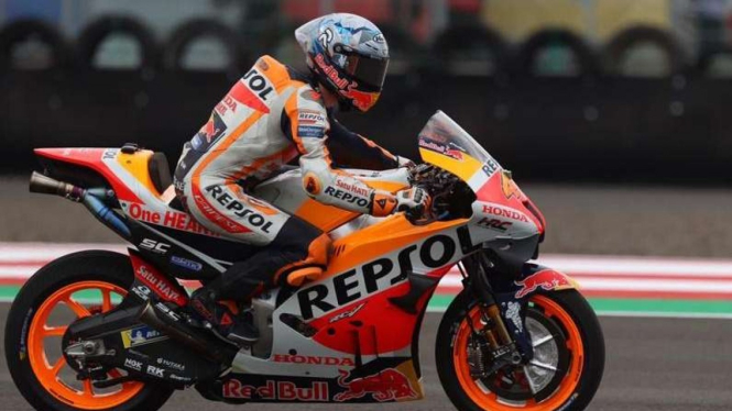 Marc Marquez di sirkuit Mandalika