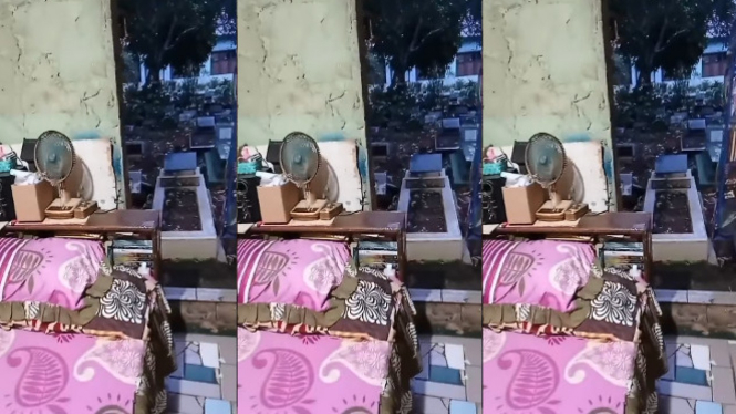 Viral Kamar Tidur Bersebelahan dengan Kuburan  