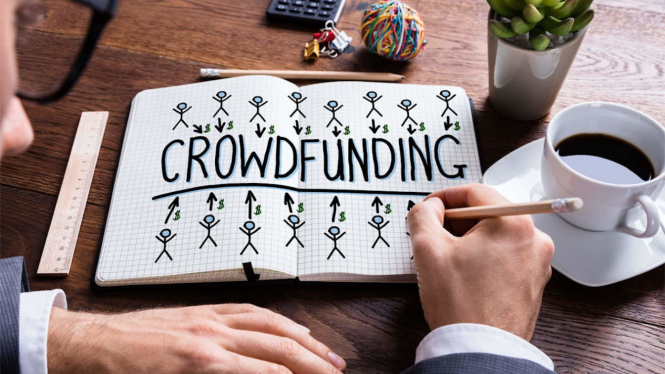 Ilustrasi crowdfunding.