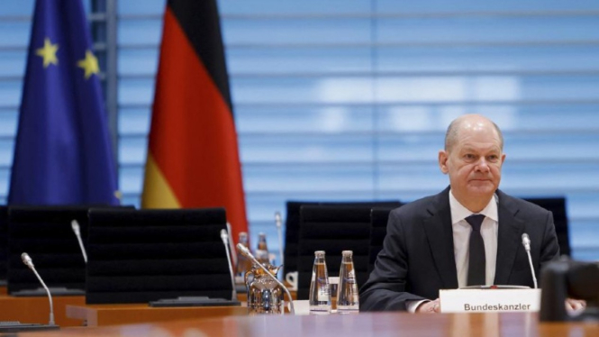  Kanselir Jerman Olaf Scholz.