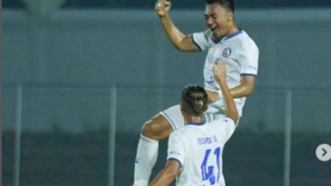 Pemain Arema FC, Rizky Dwi Febrianto.