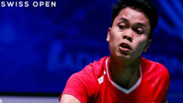 Anthony Sinisuka Ginting di Swiss Open 2022