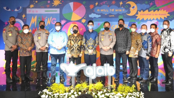 Wakapolri dan Dirut BEI hadiri peresmian kantor baru Ajaib.
