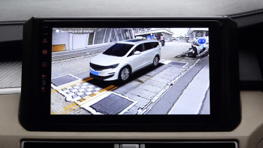 Ilustrasi kamera 360 derajat di mobil