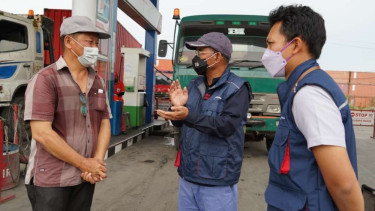 Direktur Logistik dan Infrastruktur PT Pertamina, Mulyono sidak SPBU.