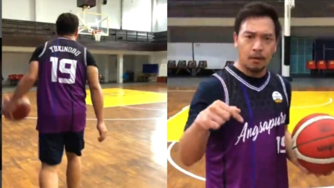 Video Nobu bermain basket di Instagram