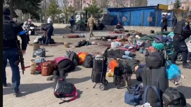 Korban di stasiun Kramatorsk