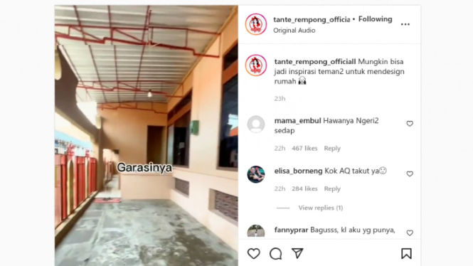Rumah unik viral di TikTok.