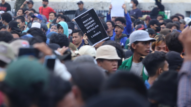 Aksi Demo BEM SI, beberapa waktu lalu.