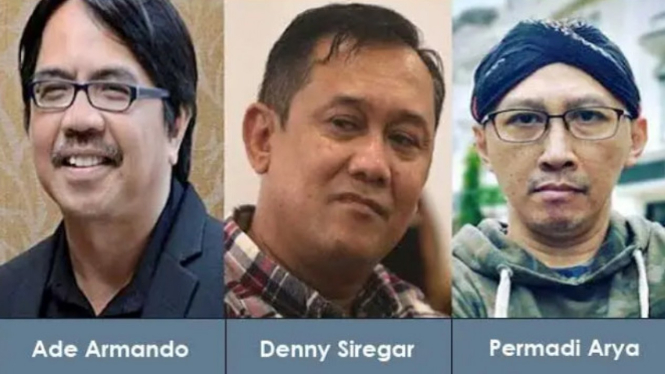 Penggiat Sosmed Ade Armando, Denny Siregar, dan Abu Janda
