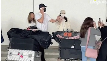 Hyun bin di bandara AS