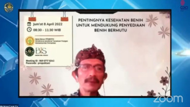 Dosen IPB University Dr. Widodo dalam Webinar Propaktani