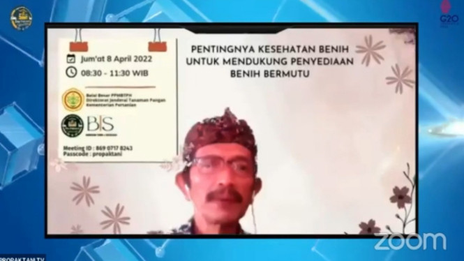 Dosen IPB University Dr. Widodo dalam Webinar Propaktani