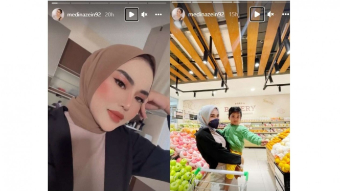 Medina Zein pakai hijab lagi
