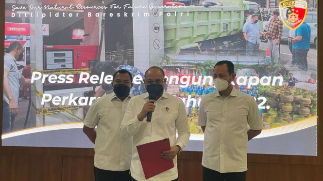 Bareskrim tangkap pengoplos gas 3 kg.