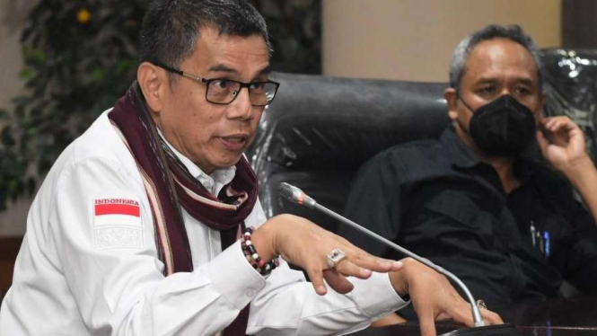 Politikus Demokrat Hinca Panjaitan (kiri) dan Benny K Harman.