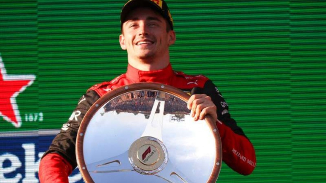 Pembalap Ferrari, Charles Leclerc.
