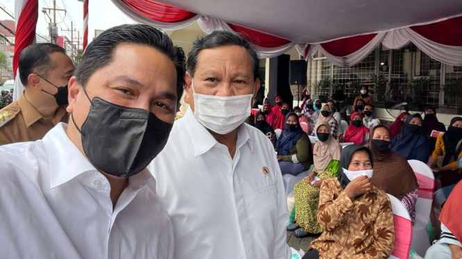Erick Thohir dan Prabowo Subianto