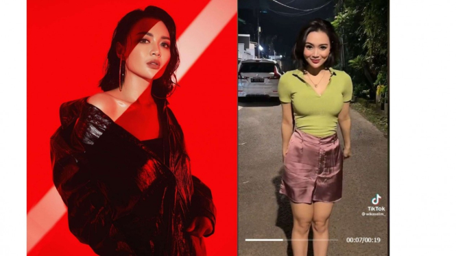 Wika Salim joget Tik Tok