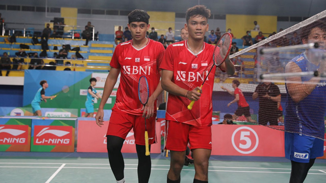 Muhammad Shohibul Fikri/Bagas Maulana di Badminton Asia Championships 2022
